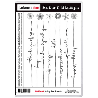 Rubber Stamp Set - String Sentiments